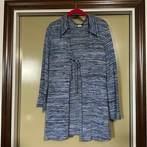 Vintage blue collared duster - Fashion Bug